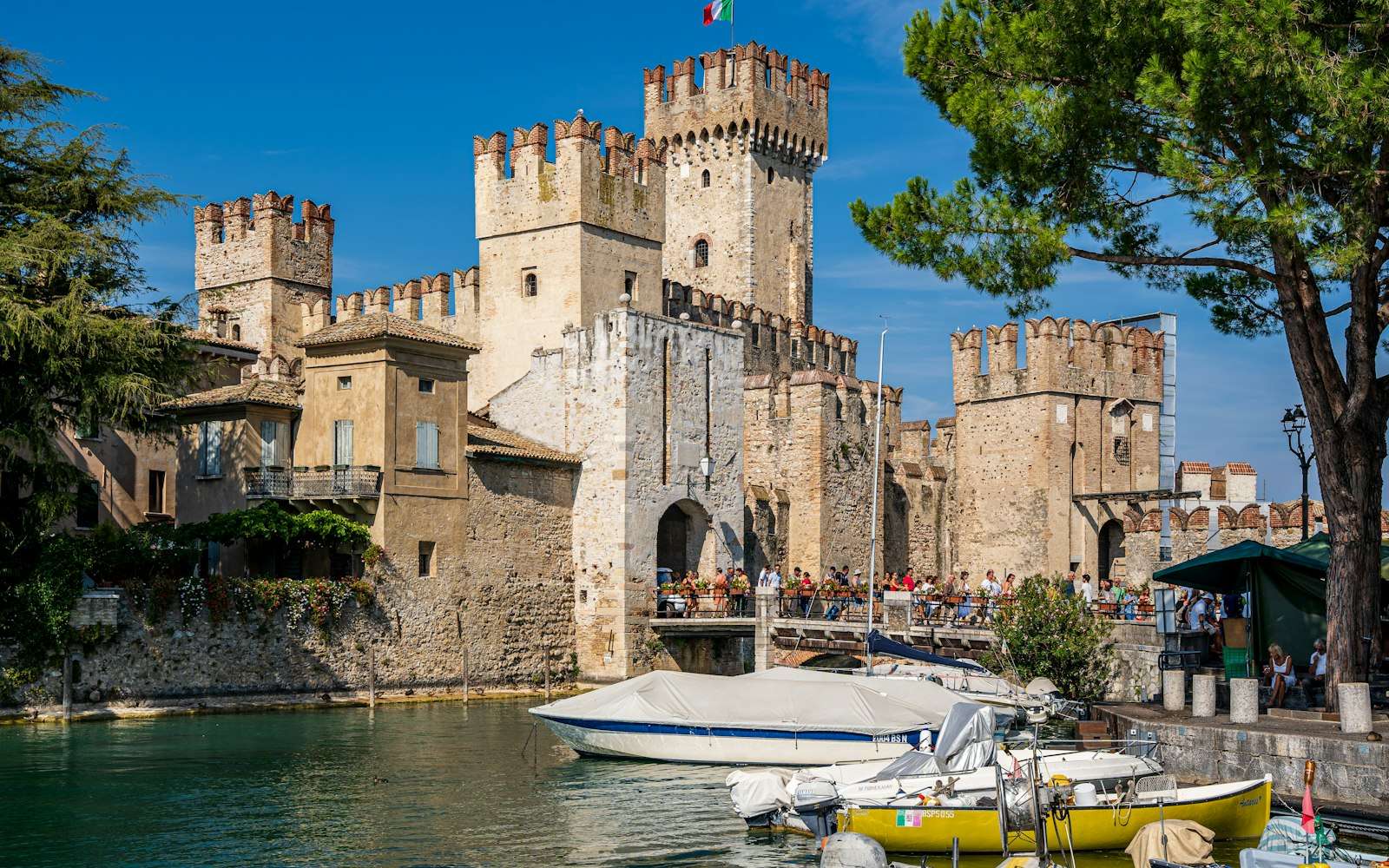 The Scaliger castle and its harbour, Sirmione